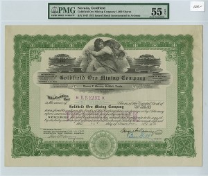 Goldfield Oro Mining Co. - Stock Certificate